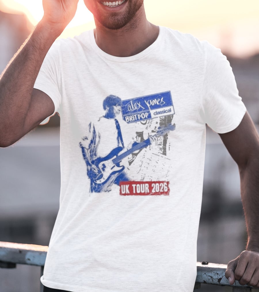 Alex James Britpop Classical UK Tour 2026 T-Shirt
