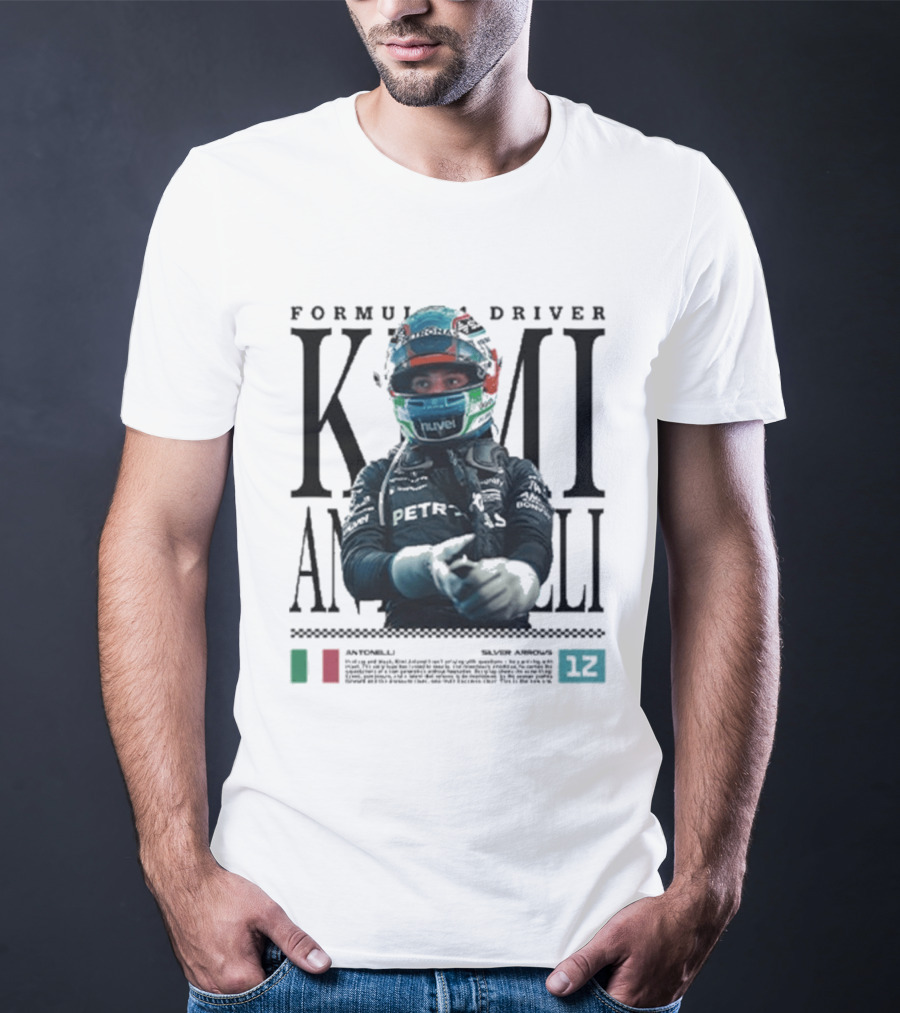 Formula 1 Driver Kimi Antonelli Petronas Racing 2026 T-Shirt