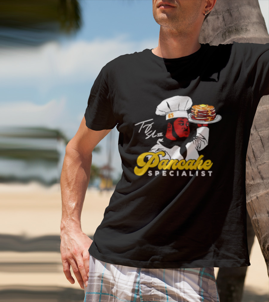 Trey Smith 65 Pancake Specialist Chef T-Shirt