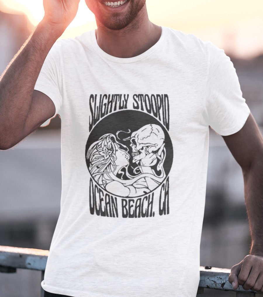 Slightly Stoopid Ocean Beach Skull Kiss T-Shirt
