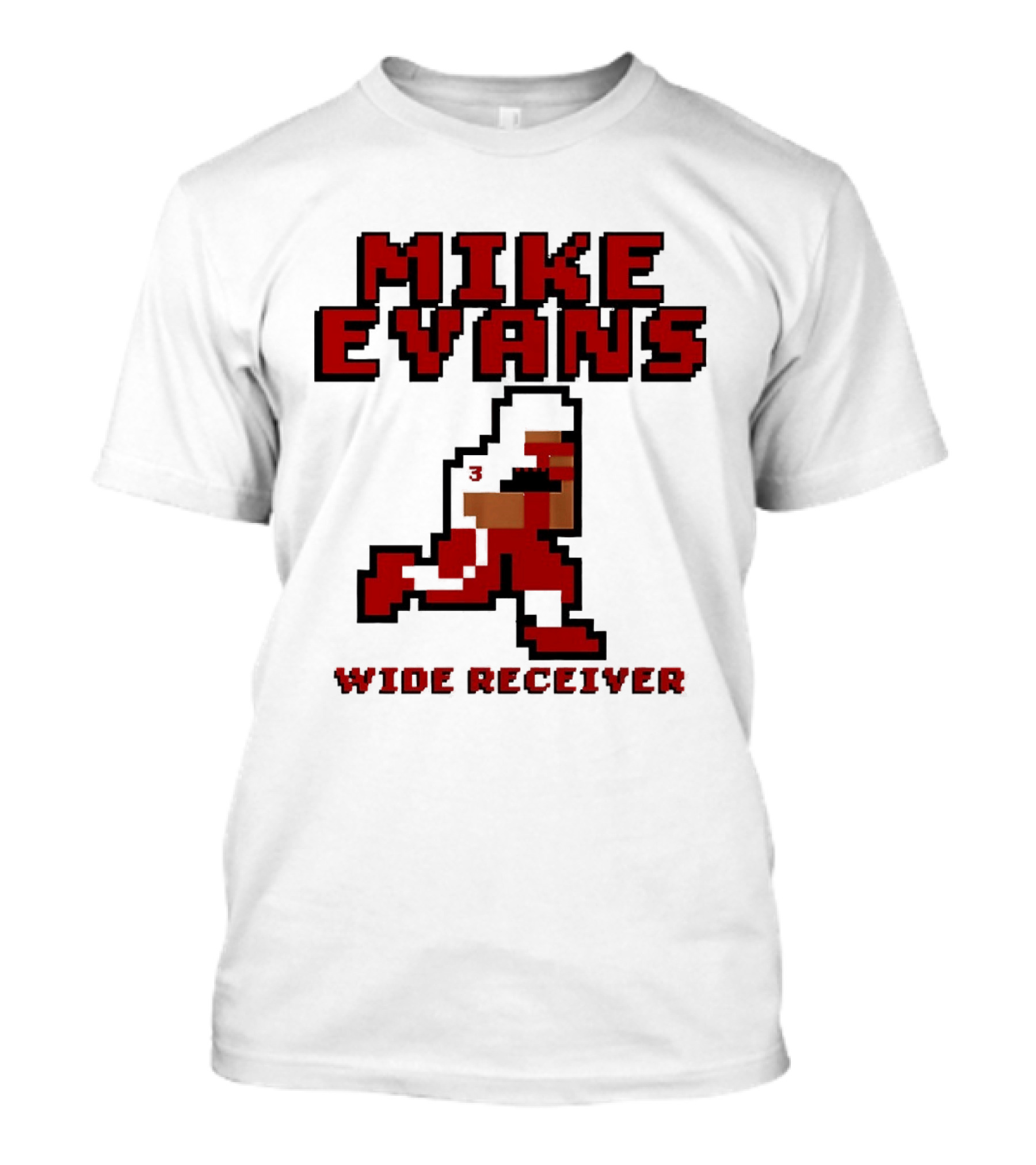 Mike Evans 8 Bit Wide Receiver NFL Football T-Shirt