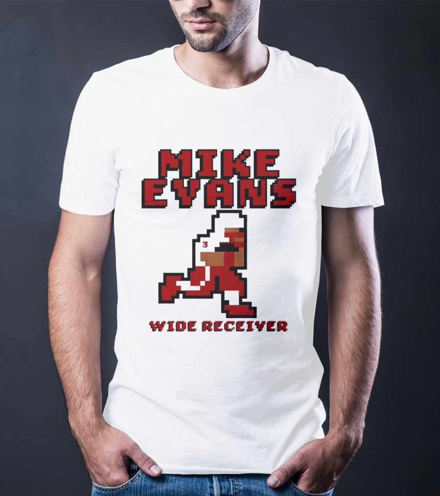 Mike Evans 8 Bit Wide Receiver NFL Football T-Shirt