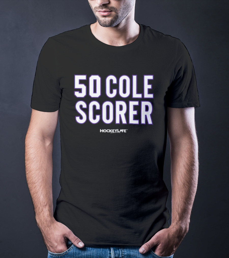 50 Cole Scorer Hockey Player T-Shirt