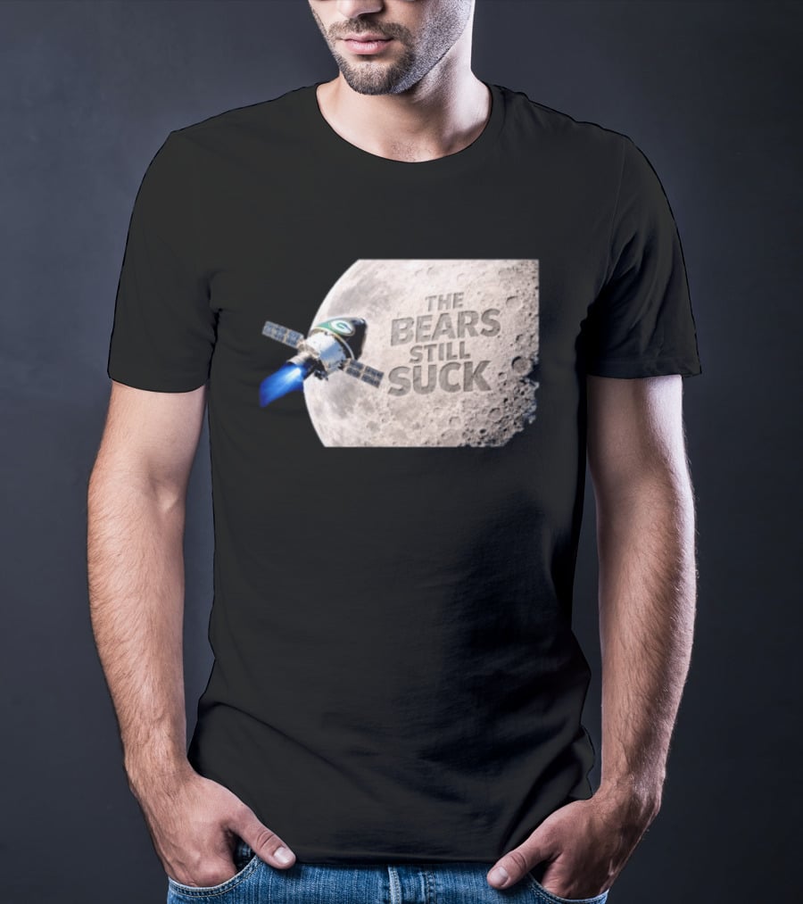 Artemis II Green Bay Packers The Bears Still Suck Moon Satellite T-Shirt