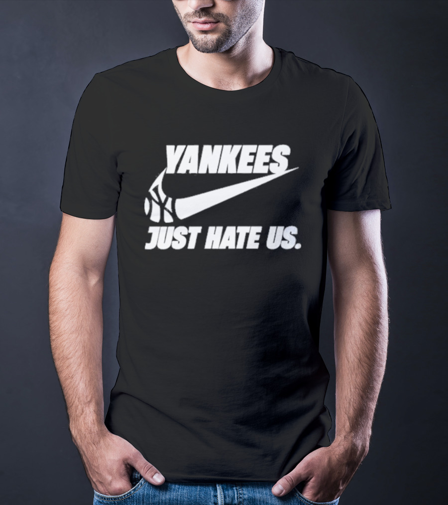 Yankees Just Hate Us Sneaker Swoosh T-Shirt