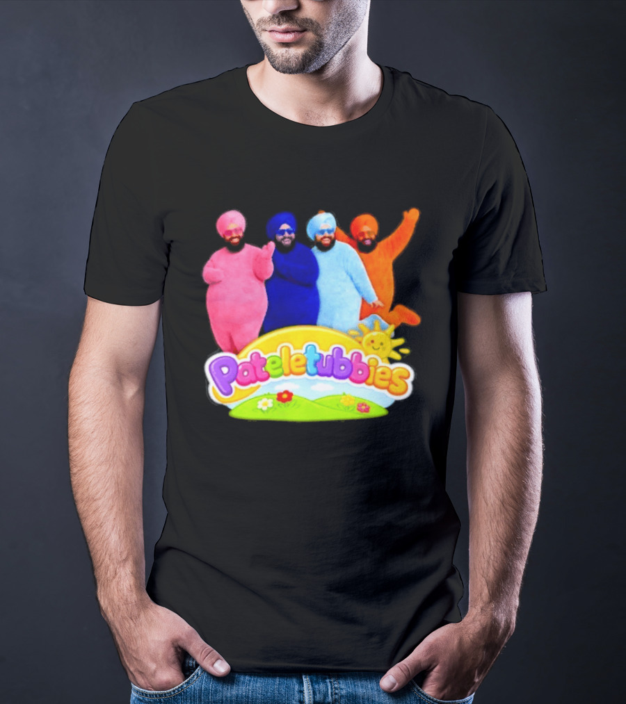 Pateletubbies Indian Characters With Colorful Outfits T-Shirt