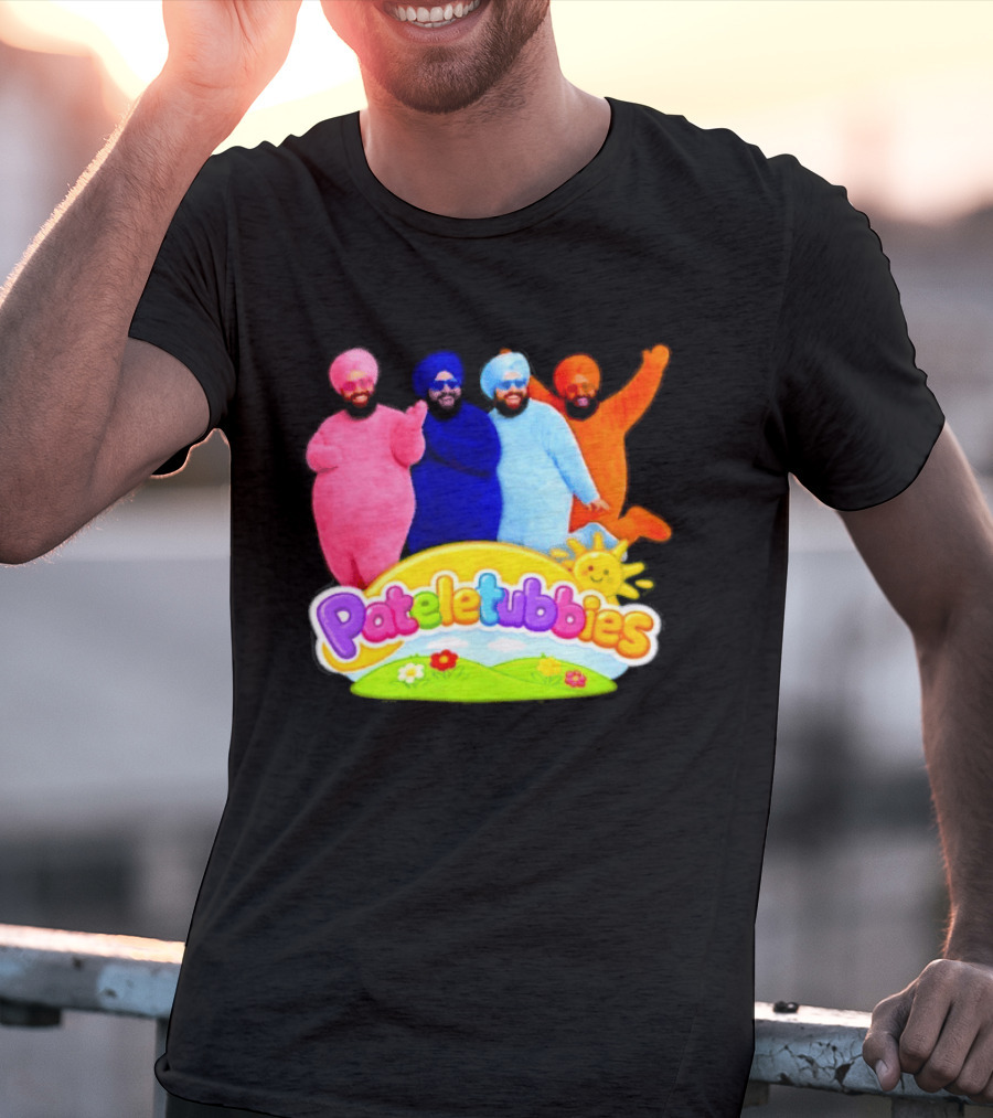 Pateletubbies Indian Characters With Colorful Outfits T-Shirt