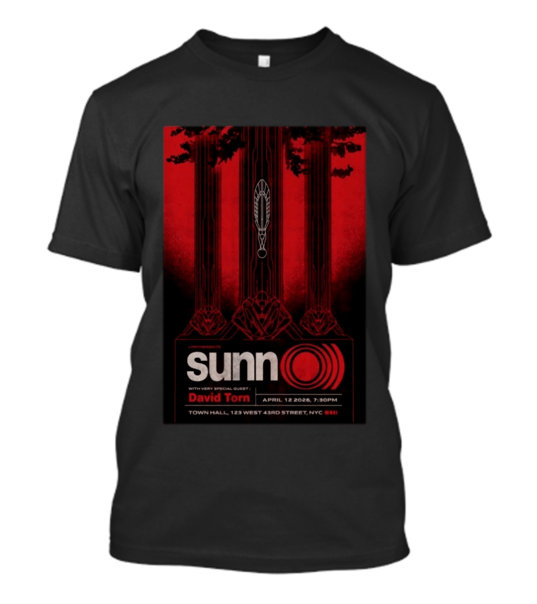 SUNN O))) Live NYC April 12 2026 Featuring David Torn T-Shirt