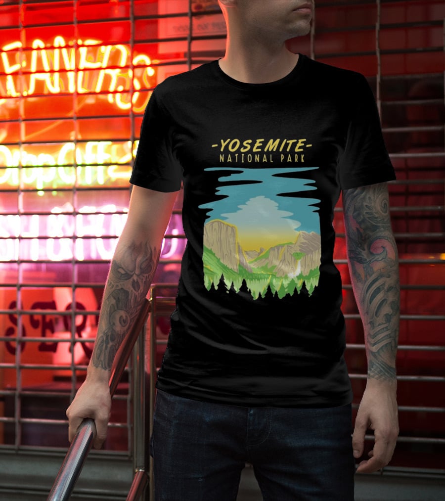 Yosemite National Park Scenic Nature Vista T-Shirt