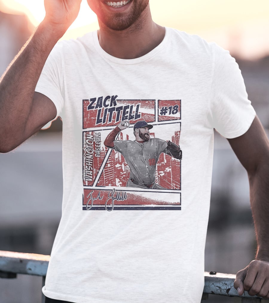 Zack Littell #18 Washington Nationals T-Shirt