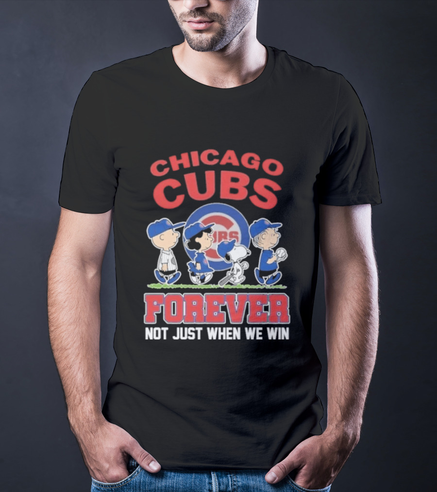 2026 Chicago Cubs Peanuts Abbey Road Forever Not Just When We Win T-Shirt