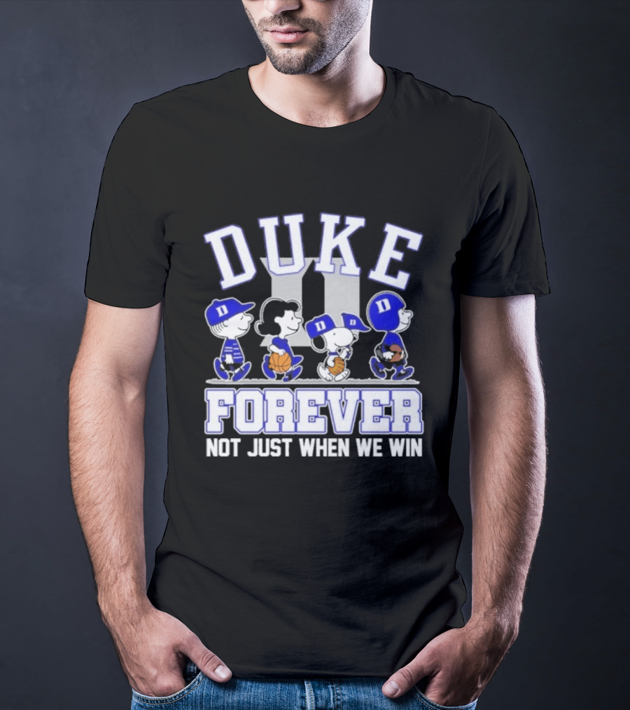 Duke Peanuts Abbey Road Forever Not Just When We Win 2026 T-Shirt