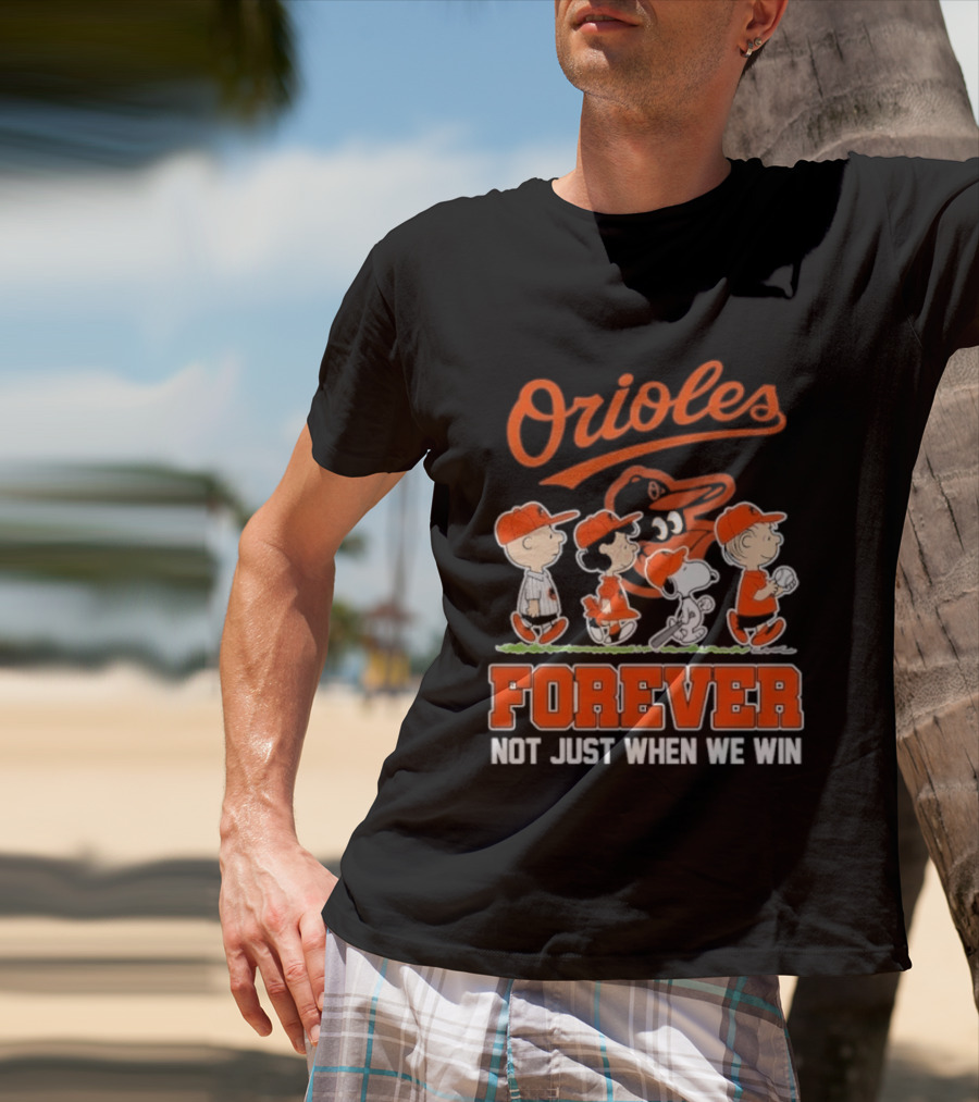 Orioles Peanuts Abbey Road Forever Not Just When We Win 2026 T-Shirt