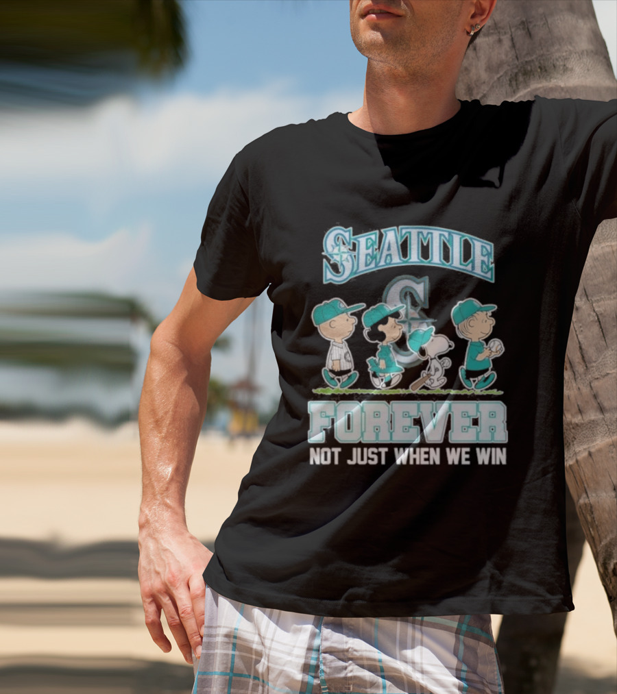 Seattle Peanuts Abbey Road Forever Not Just When We Win 2026 T-Shirt