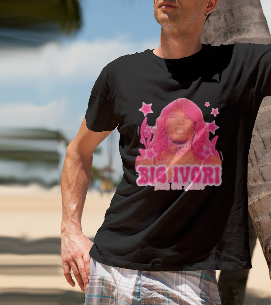 Big Ivori Bitch Got Parked Ivori Minor Stars Retro Pink Aesthetic T-Shirt