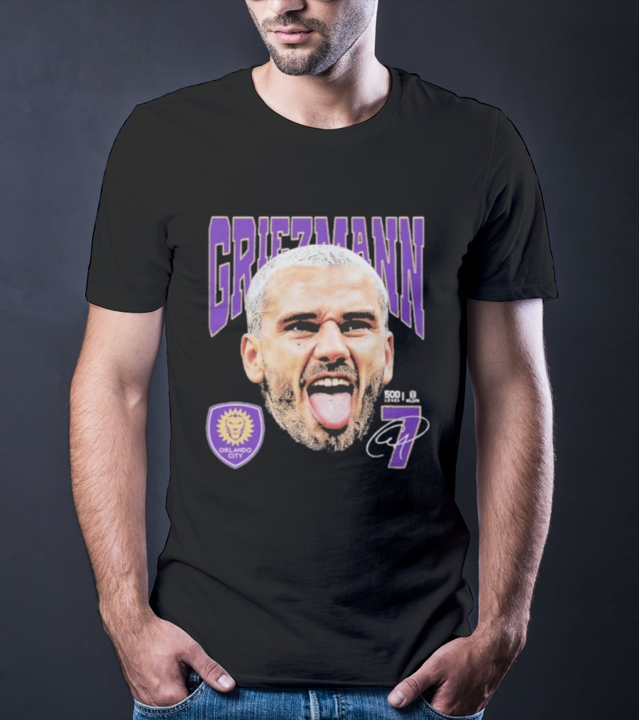 Griezmann Orlando City 7 Soccer Legend Celebration 500 T-Shirt