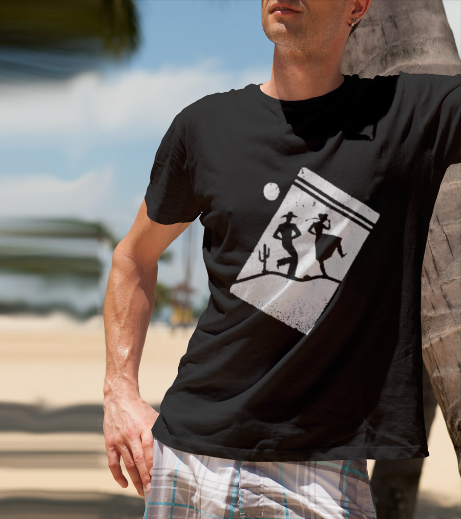 Paul Cauthen Cocaine Country Dancing Silhouette Cowboys Western T-Shirt