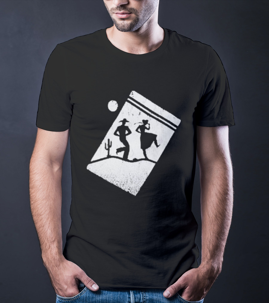 Paul Cauthen Cocaine Country Dancing Silhouette Cowboys Western T-Shirt