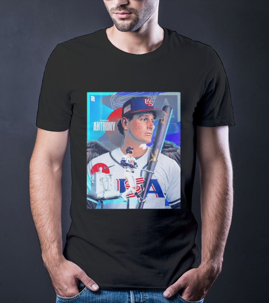 Roman Anthony USA Baseball 2026 World Baseball Classic Team Player T-Shirt