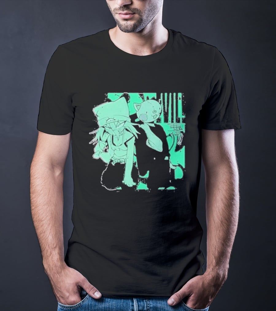 Issbrokie Woke Up In A Bad Mood Glow In The Dark Cat T-Shirt