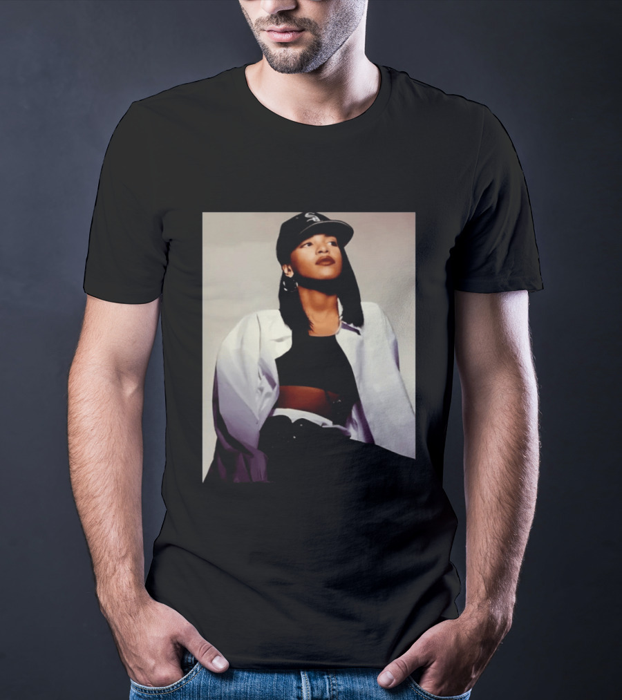 Sacai Aaliyah Black Cap White Sox T-Shirt