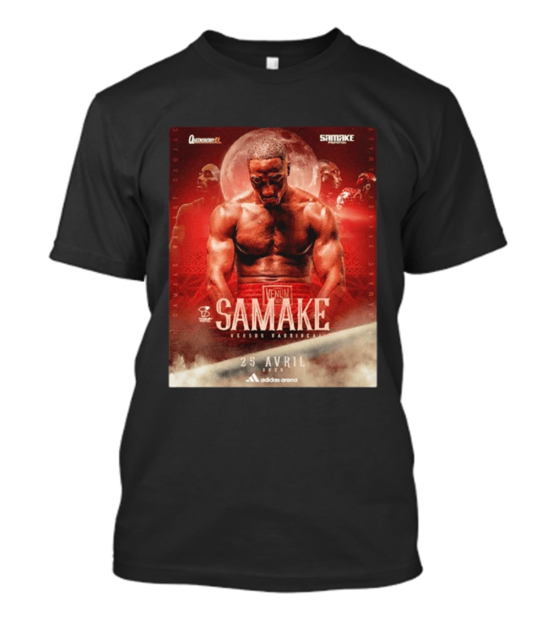 Samake Versus Hadribeaj 2026 Venum Boxing Match Adidas Arena April 25 T-Shirt