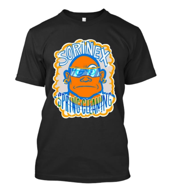 Sorinex Spring Cleaning Blue Orange Bold Character Head T-Shirt