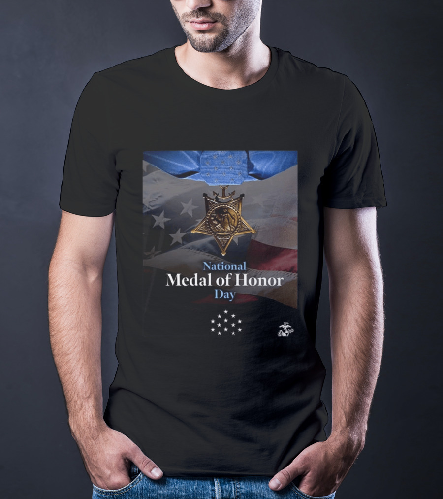 National Medal Of Honor Day U.S. Marine Corps Cpl Abigail Hutcheson T-Shirt