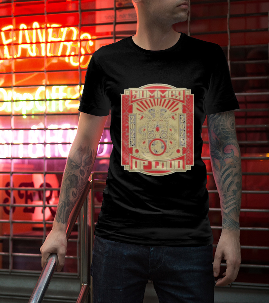 Summer 2025 Loud Festival Vibrant Red Dragon Speaker T-Shirt