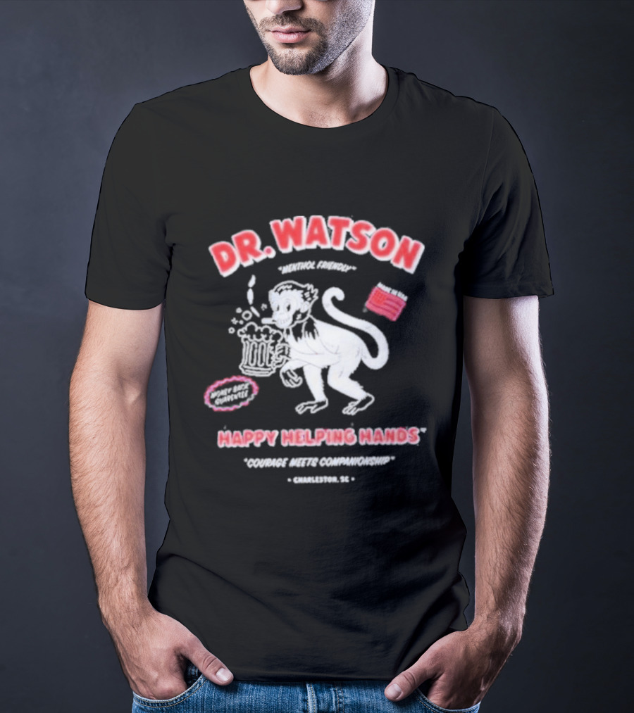 Dr. Watson Happy Helping Hands Monkey The Righteous Gemstones T-Shirt