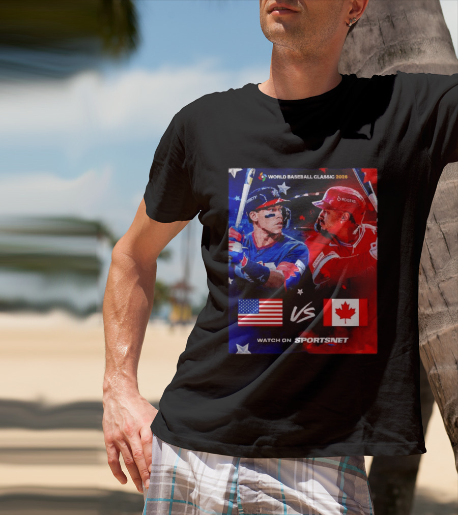 World Baseball Classic 2026 USA Vs Canada Sportsnet Event T-Shirt