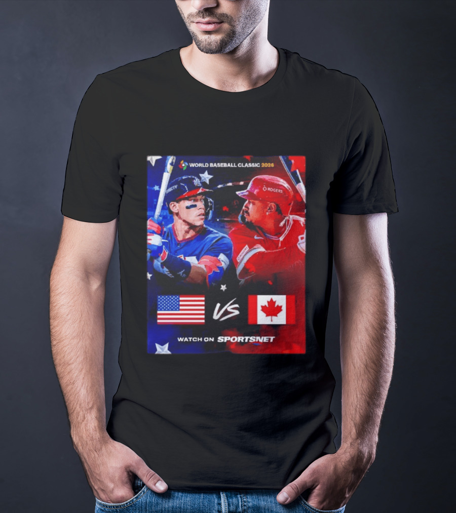 World Baseball Classic 2026 USA Vs Canada Sportsnet Event T-Shirt