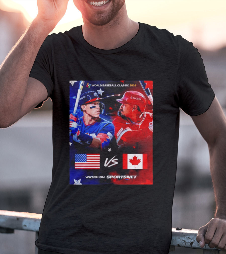 World Baseball Classic 2026 USA Vs Canada Sportsnet Event T-Shirt