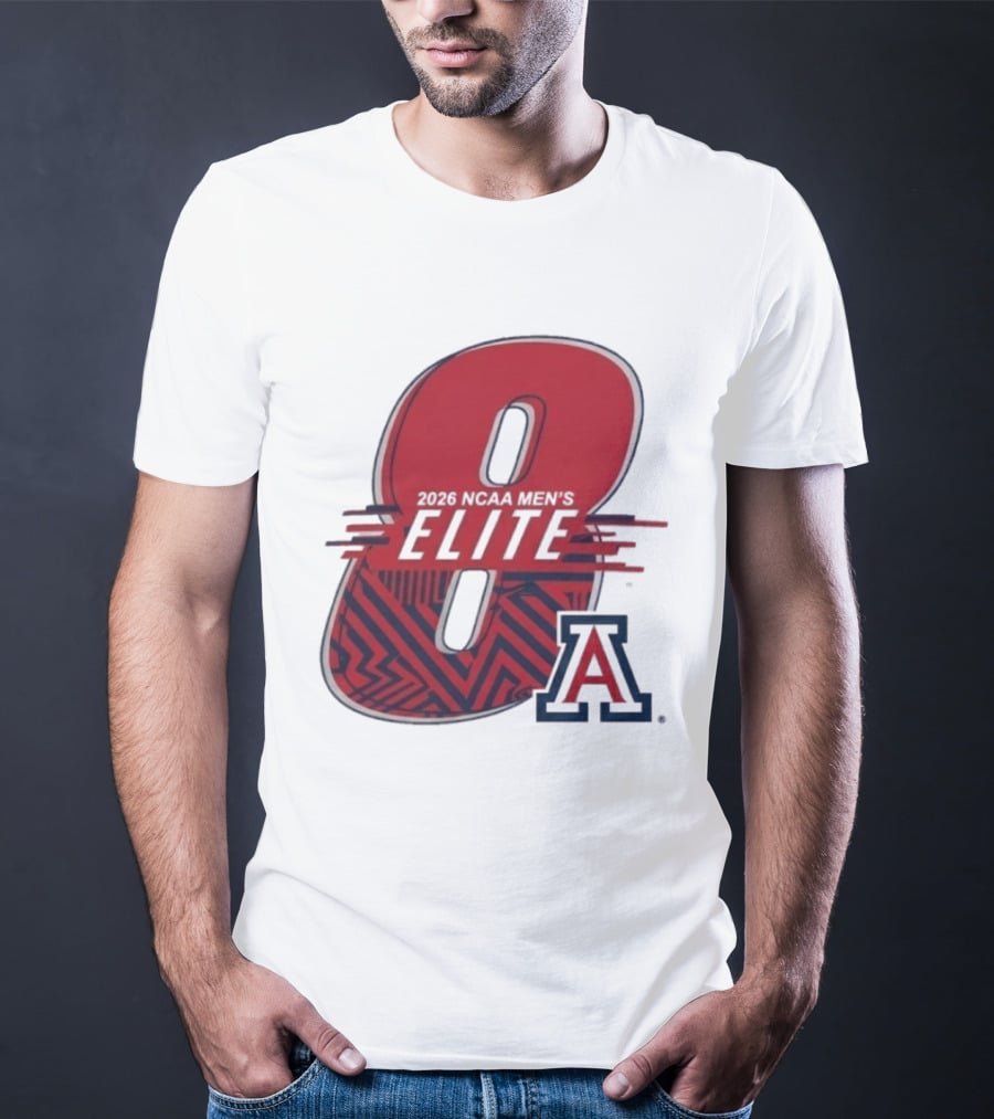 2026 NCAA Men's Elite 8 Arizona Wildcats Basketball T-Shirt
