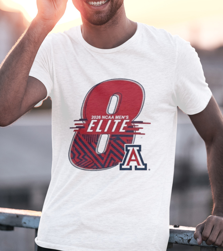 2026 NCAA Men's Elite 8 Arizona Wildcats Basketball T-Shirt