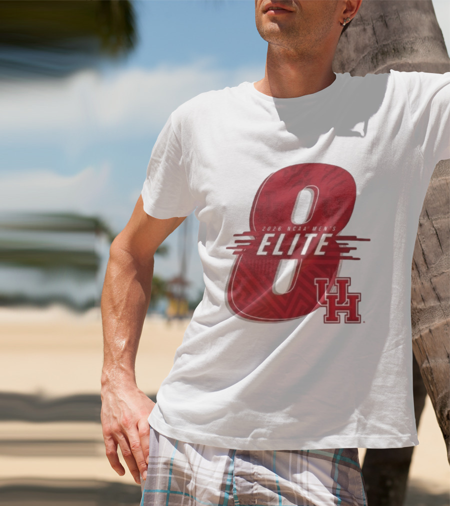 2026 NCAA Men's Elite 8 Houston Cougars UH T-Shirt