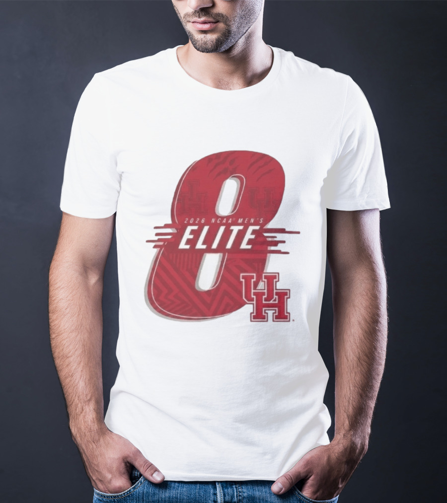 2026 NCAA Men's Elite 8 Houston Cougars UH T-Shirt