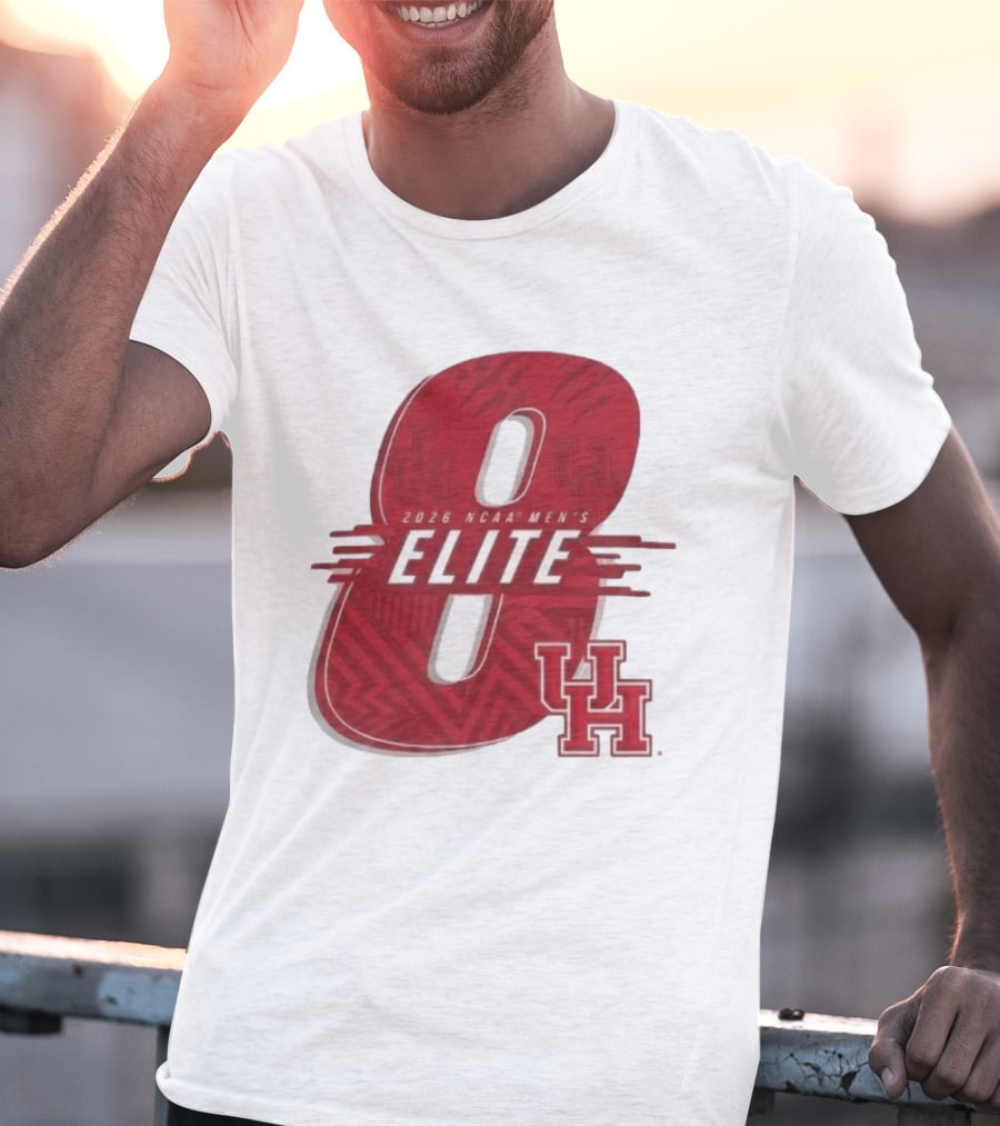 2026 NCAA Men's Elite 8 Houston Cougars UH T-Shirt