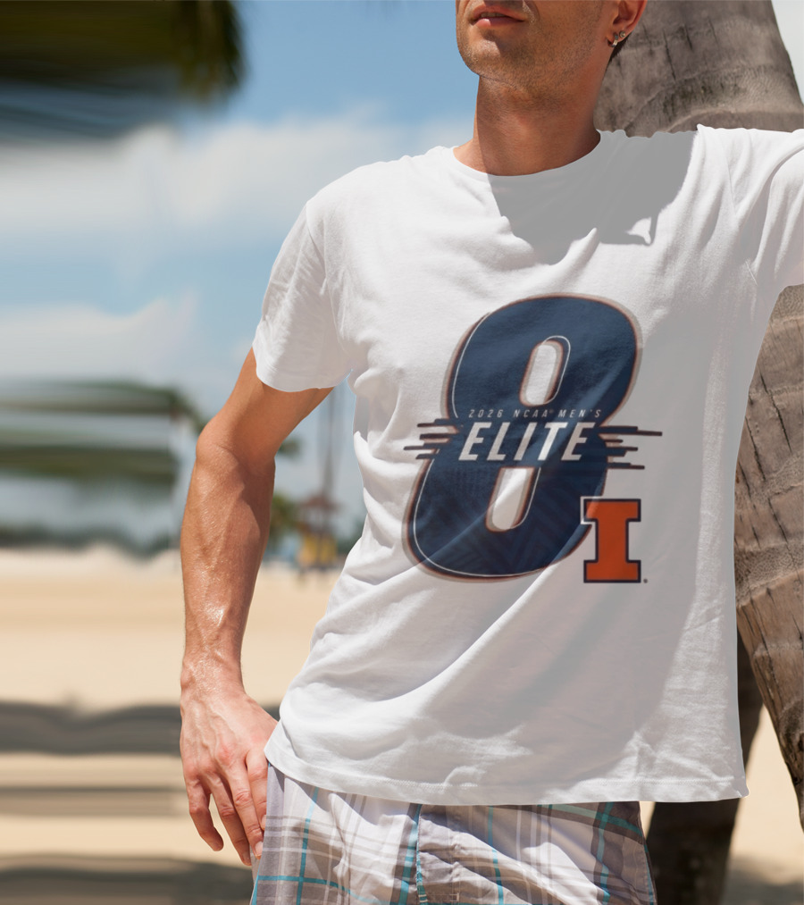 2026 NCAA Men's Elite 8 Illinois Fighting Illini I T-Shirt