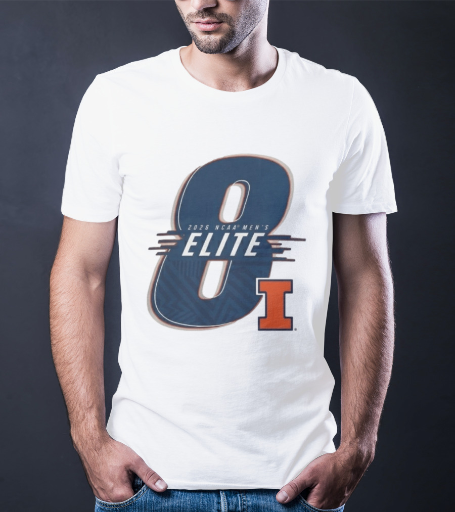 2026 NCAA Men's Elite 8 Illinois Fighting Illini I T-Shirt