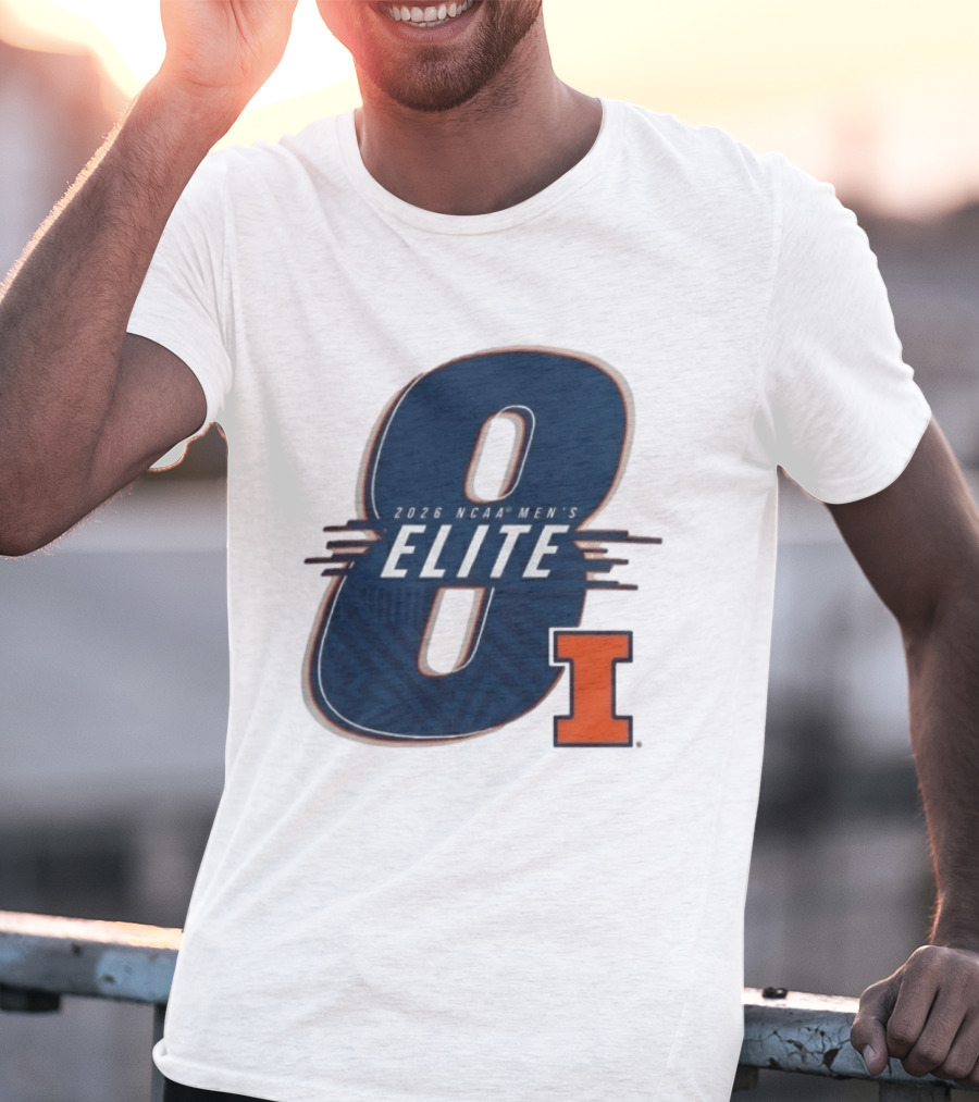 2026 NCAA Men's Elite 8 Illinois Fighting Illini I T-Shirt