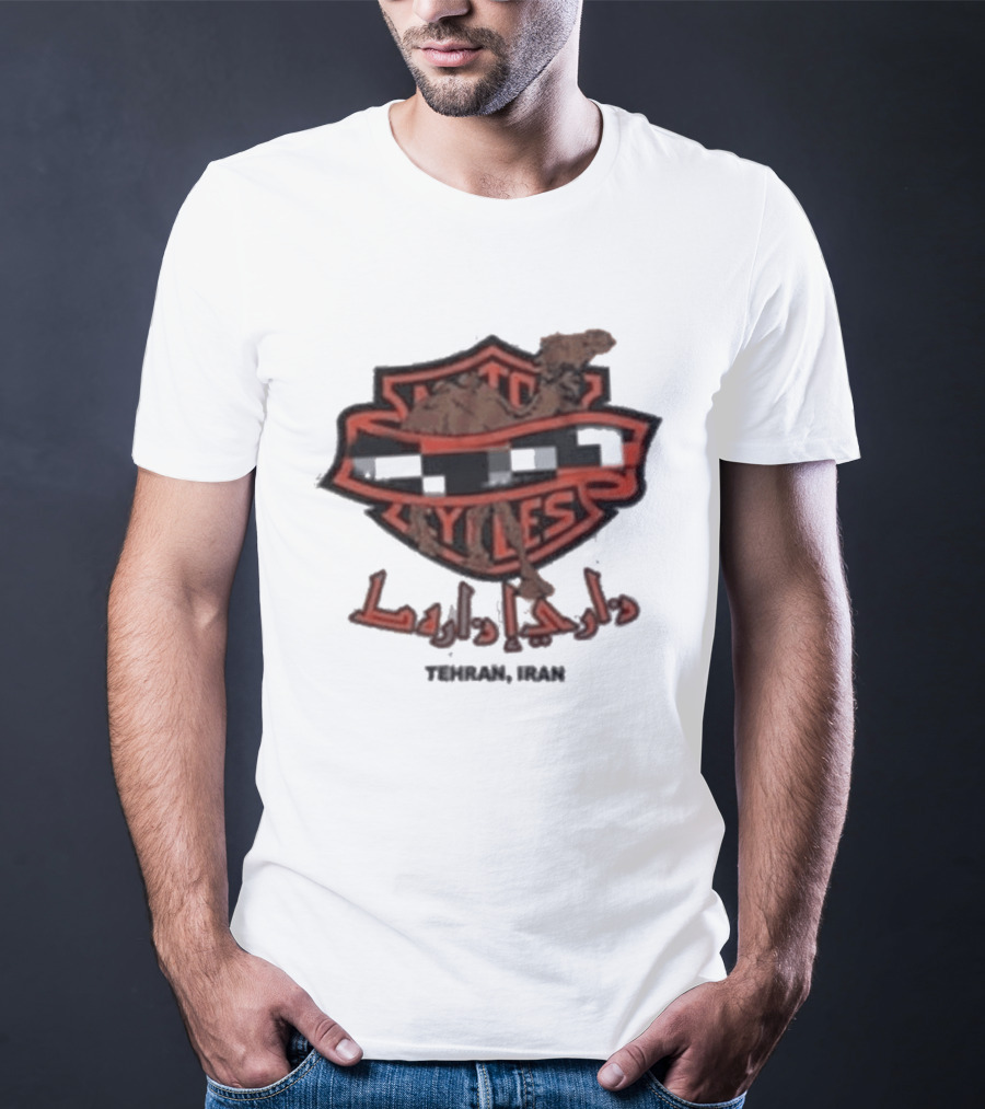 Wet Styles Tehran Iran Vintage Harley Davidson Logo Camel T-Shirt