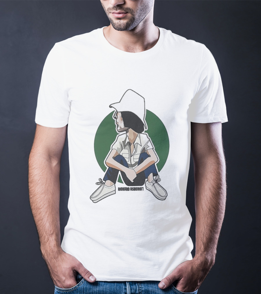 Richard Ashcroft 2026 Tour Illustration Seated Figure T-Shirt