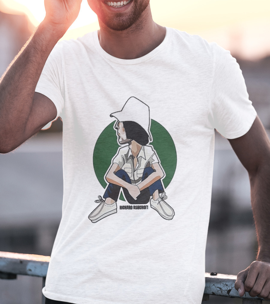 Richard Ashcroft 2026 Tour Illustration Seated Figure T-Shirt