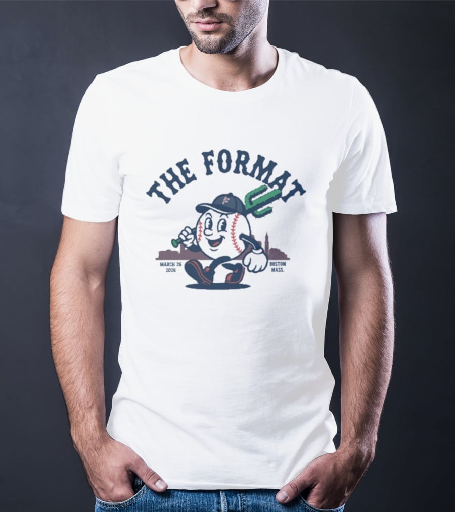 The Format Boston March 2026 Baseball Character Event T-Shirt