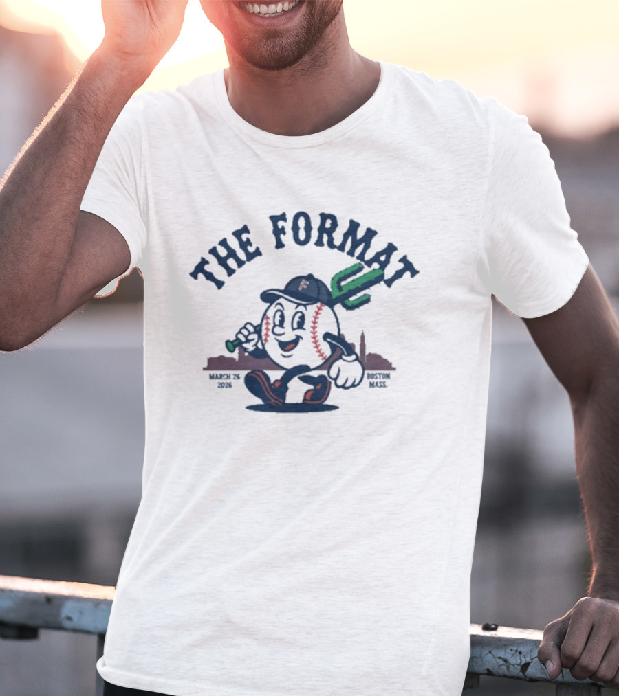 The Format Boston March 2026 Baseball Character Event T-Shirt