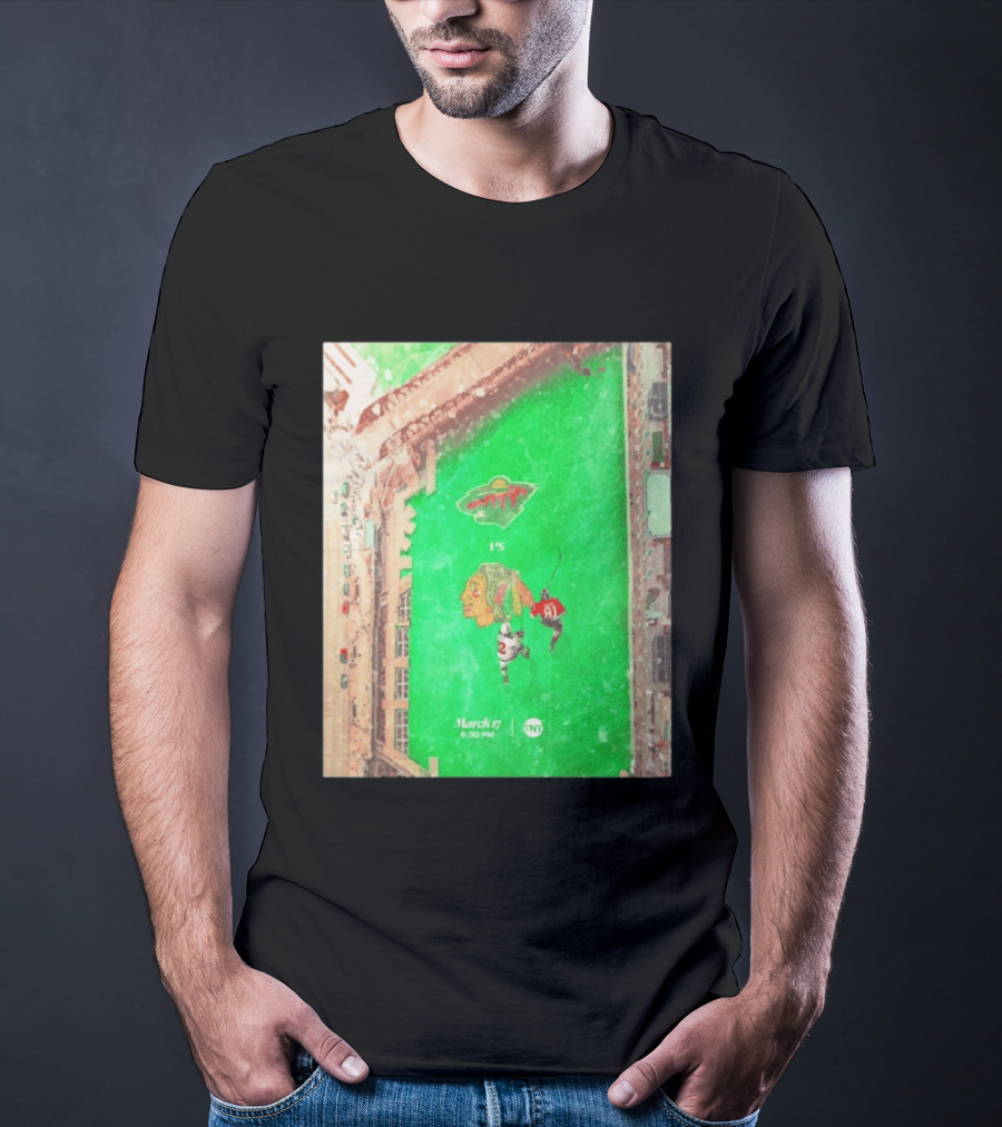 Chicago Blackhawks Vs Minnesota Wild March 17 8:30 PM Stadium TNT T-Shirt