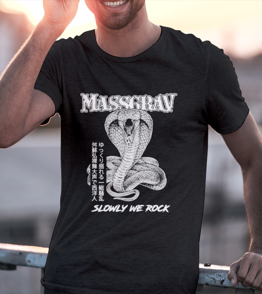 Massgrav Slowly We Rock Cobra Snake Tattoo T-Shirt