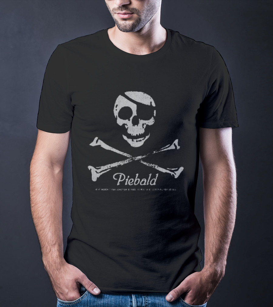 Piebald Skull Crossbones T-Shirt