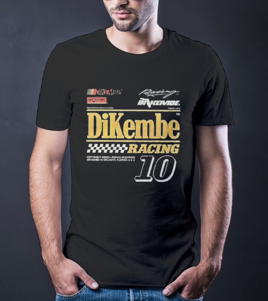 DiKembe Racing Gainesville Orlando Florida Number 10 T-Shirt